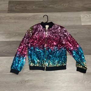 Girls Sequin Jacket